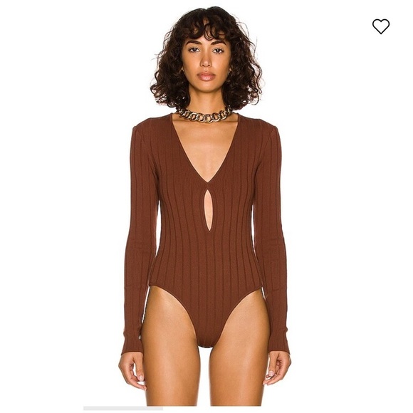 ZEYNEP ARCAY Cutout ribbed-knit bodysuit - Picture 1 of 13